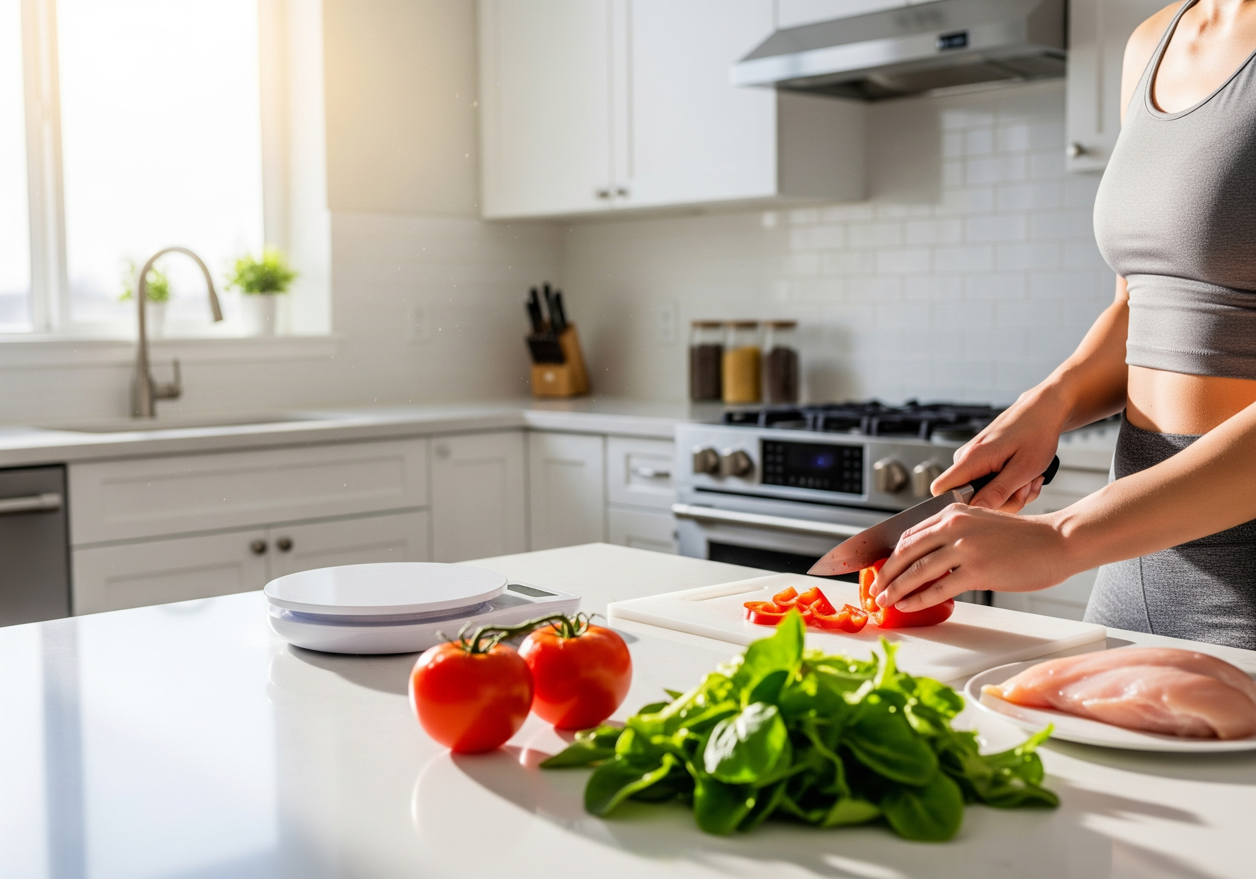 Meal prep and nutrition tracking for body progress